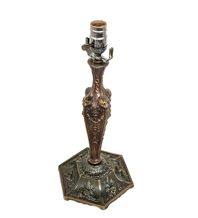 Meyda Tiffany 158575 One Light Table Base, Mahogany Bronze
