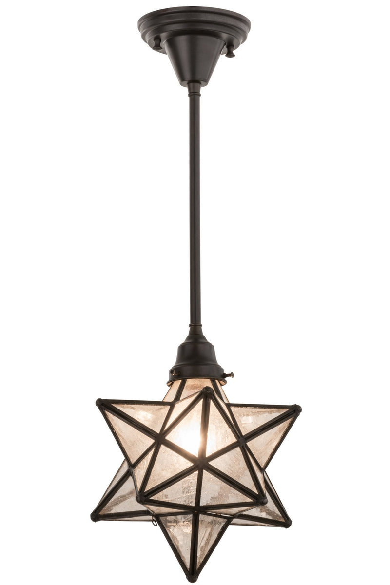 Meyda Tiffany 158665 One Light Pendant, Craftsman Brown