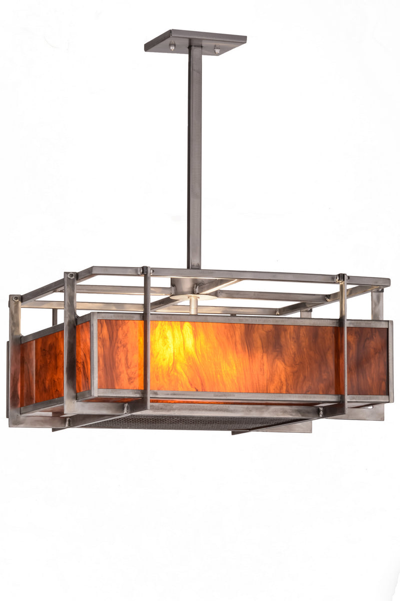 Meyda Tiffany 158678 Two Light Pendant, Steel