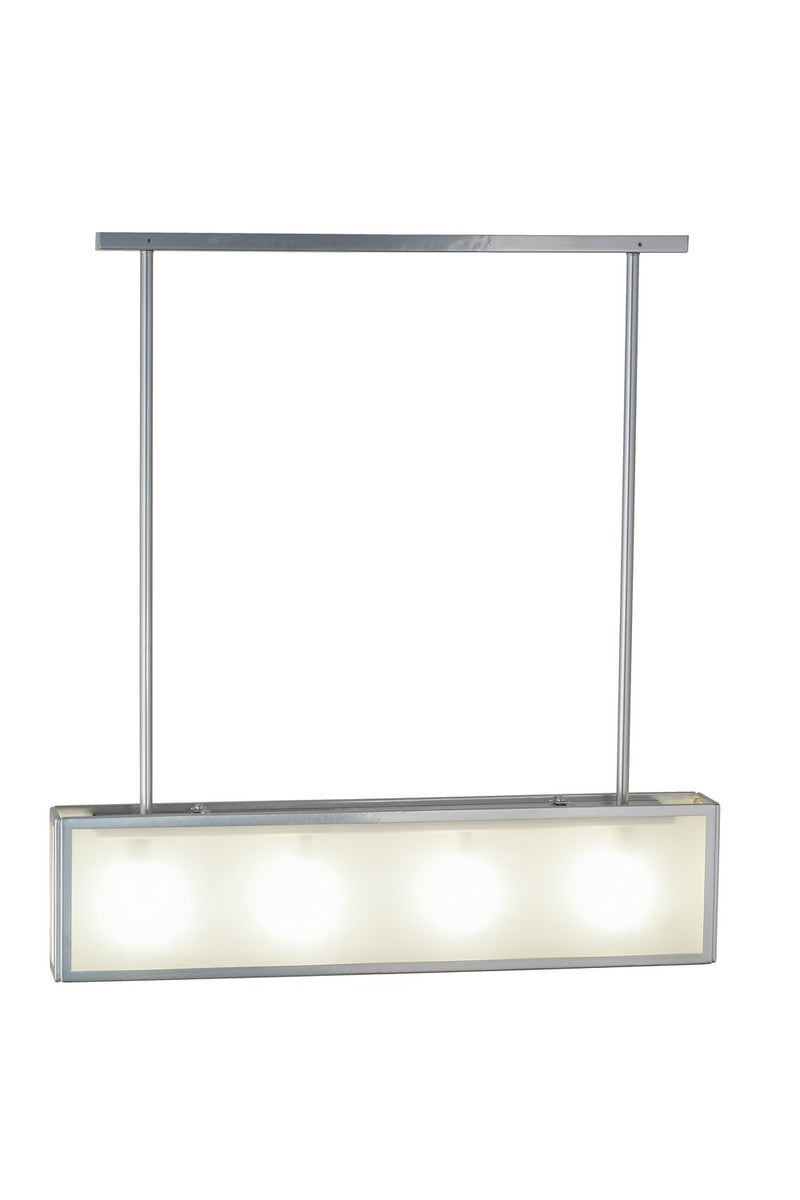 Meyda Tiffany 158683 Four Light Oblong Pendant, Extreme Chrome