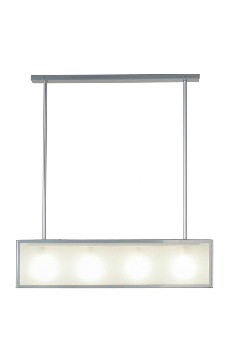 Meyda Tiffany 158683 Four Light Oblong Pendant, Extreme Chrome