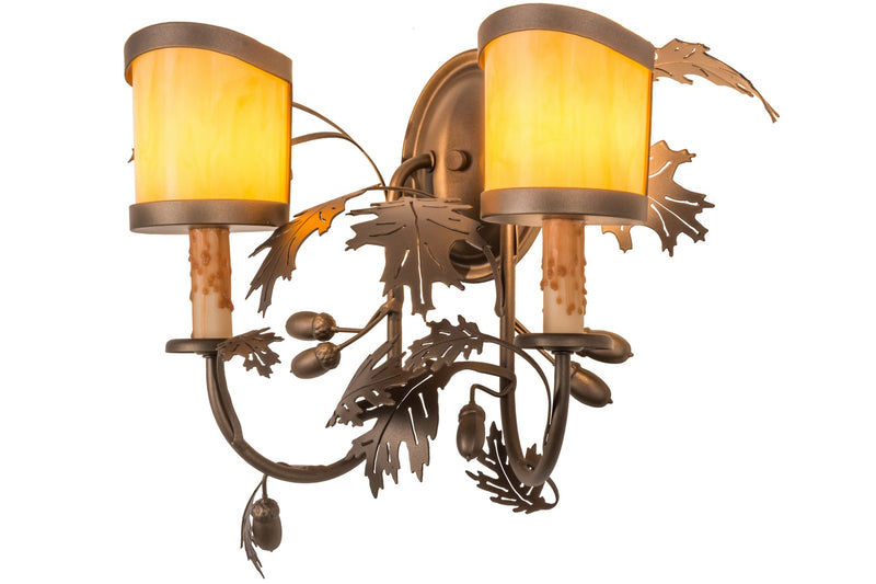 Meyda Tiffany 158693 Two Light Wall Sconce, Tyler Bronze