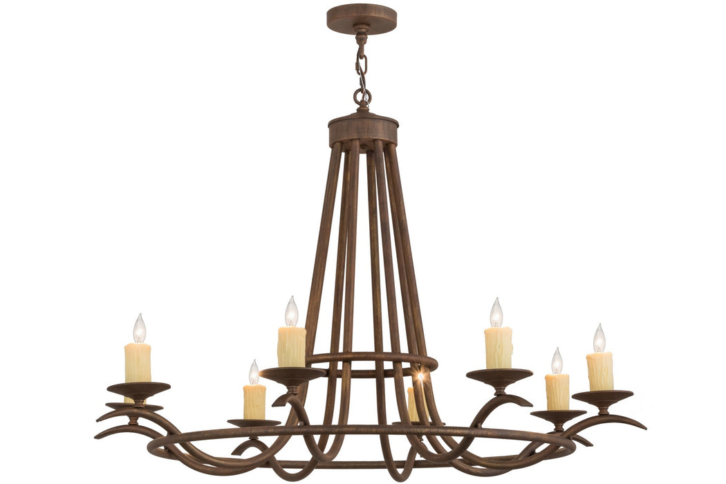 Meyda Tiffany 158757 Eight Light Chandelier, Cortez Gold