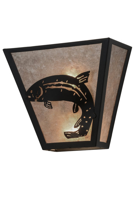 Meyda Tiffany 158828 Two Light Wall Sconce, Textured Black