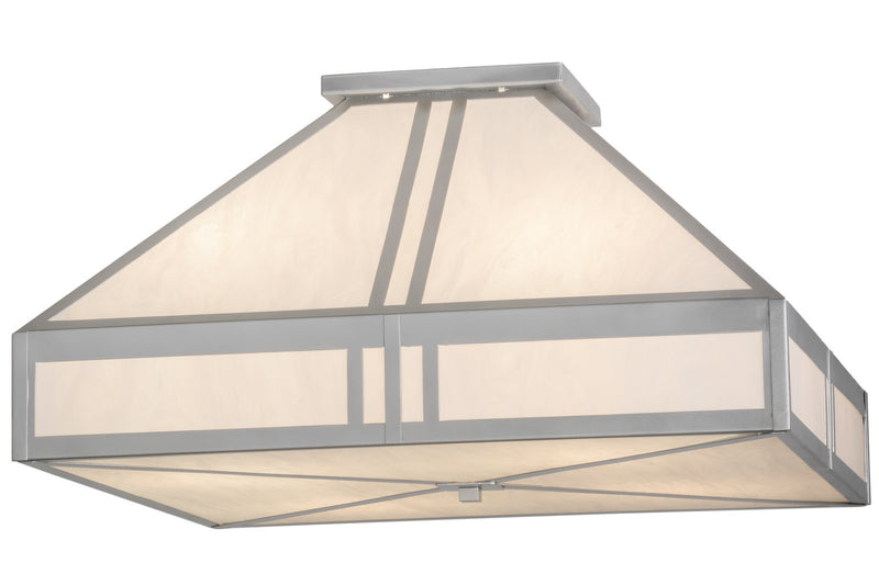 Meyda Tiffany 158831 Four Light Flushmount, Nickel