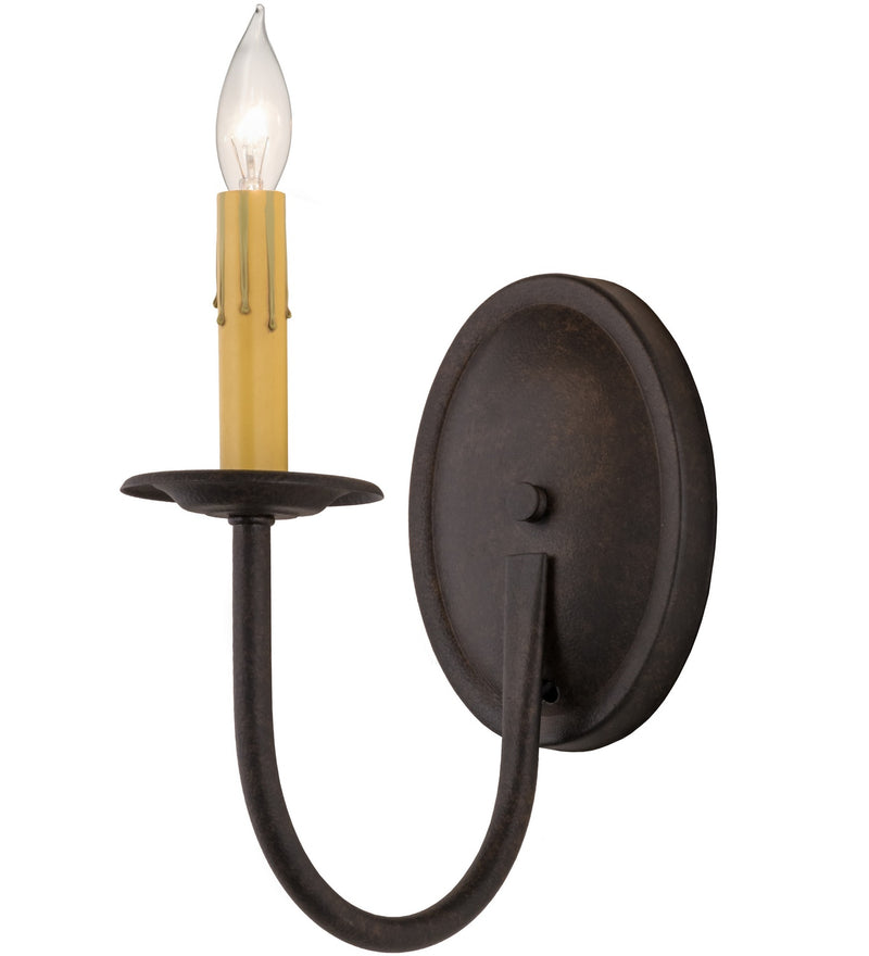 Meyda Tiffany 158875 One Light Wall Sconce, Chestnut