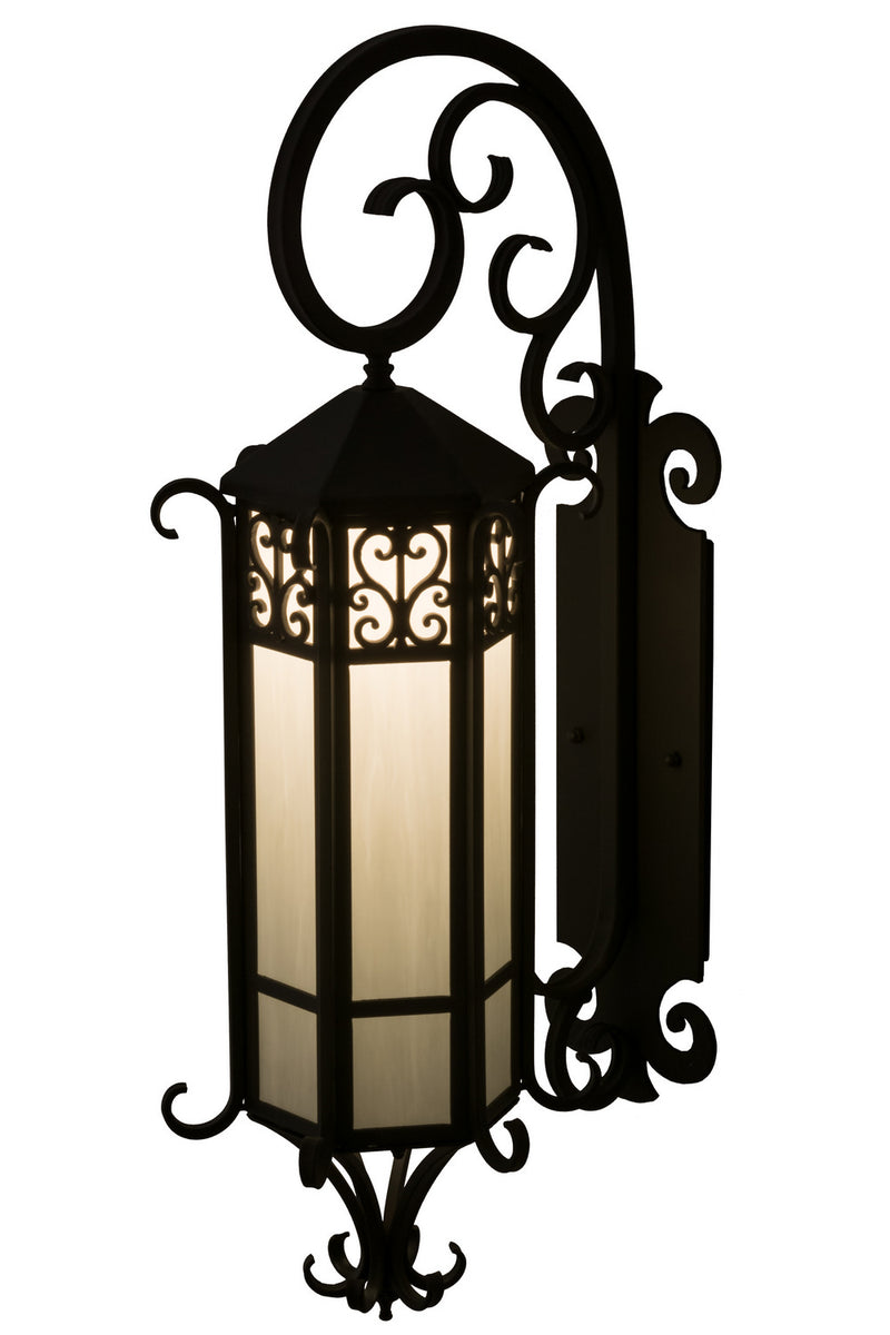Meyda Tiffany 158954 One Light Wall Sconce, Solar Black