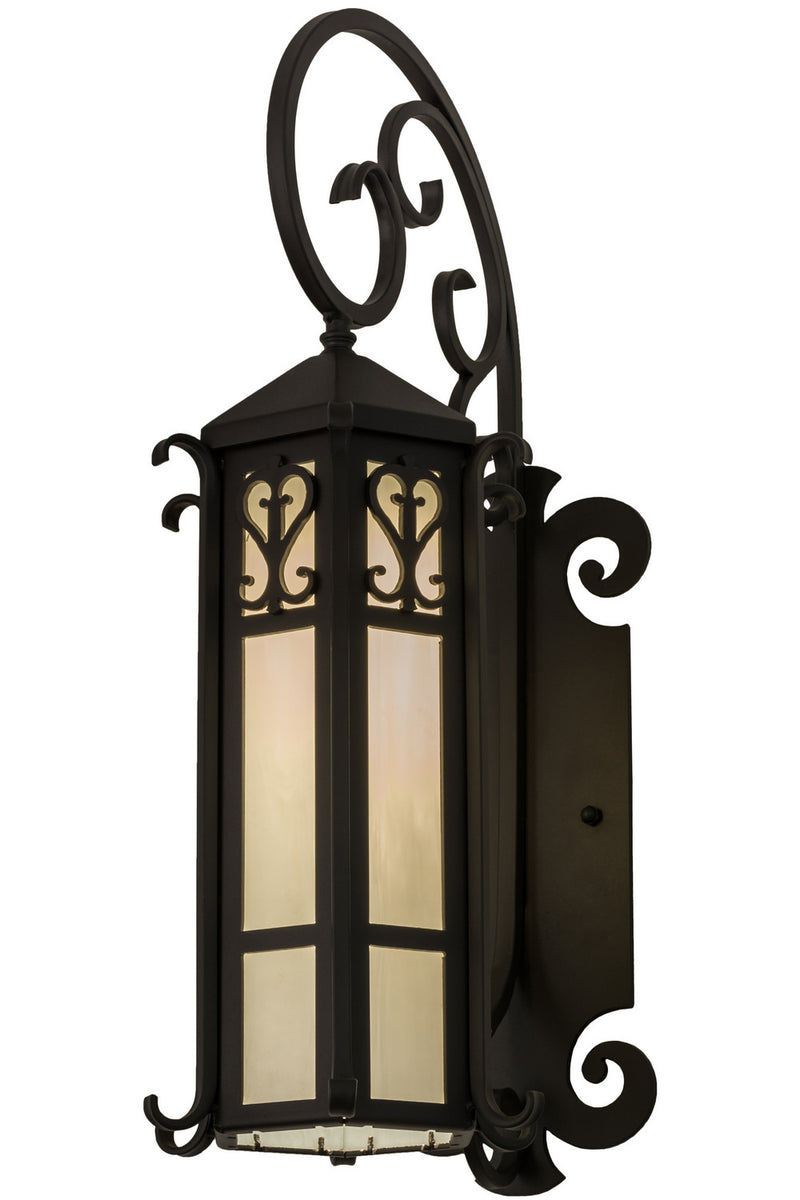 Meyda Tiffany 158958 One Light Wall Sconce, Solar Black