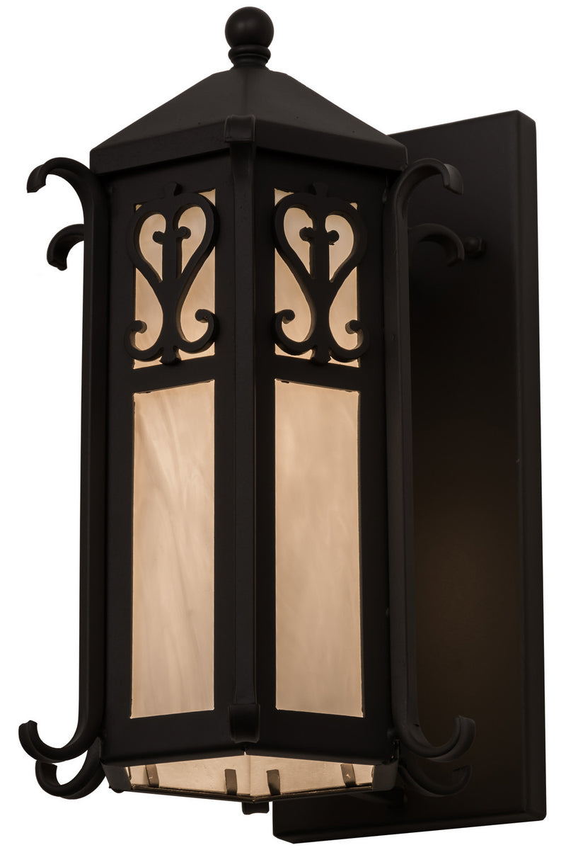 Meyda Tiffany 158959 One Light Wall Sconce, Solar Black