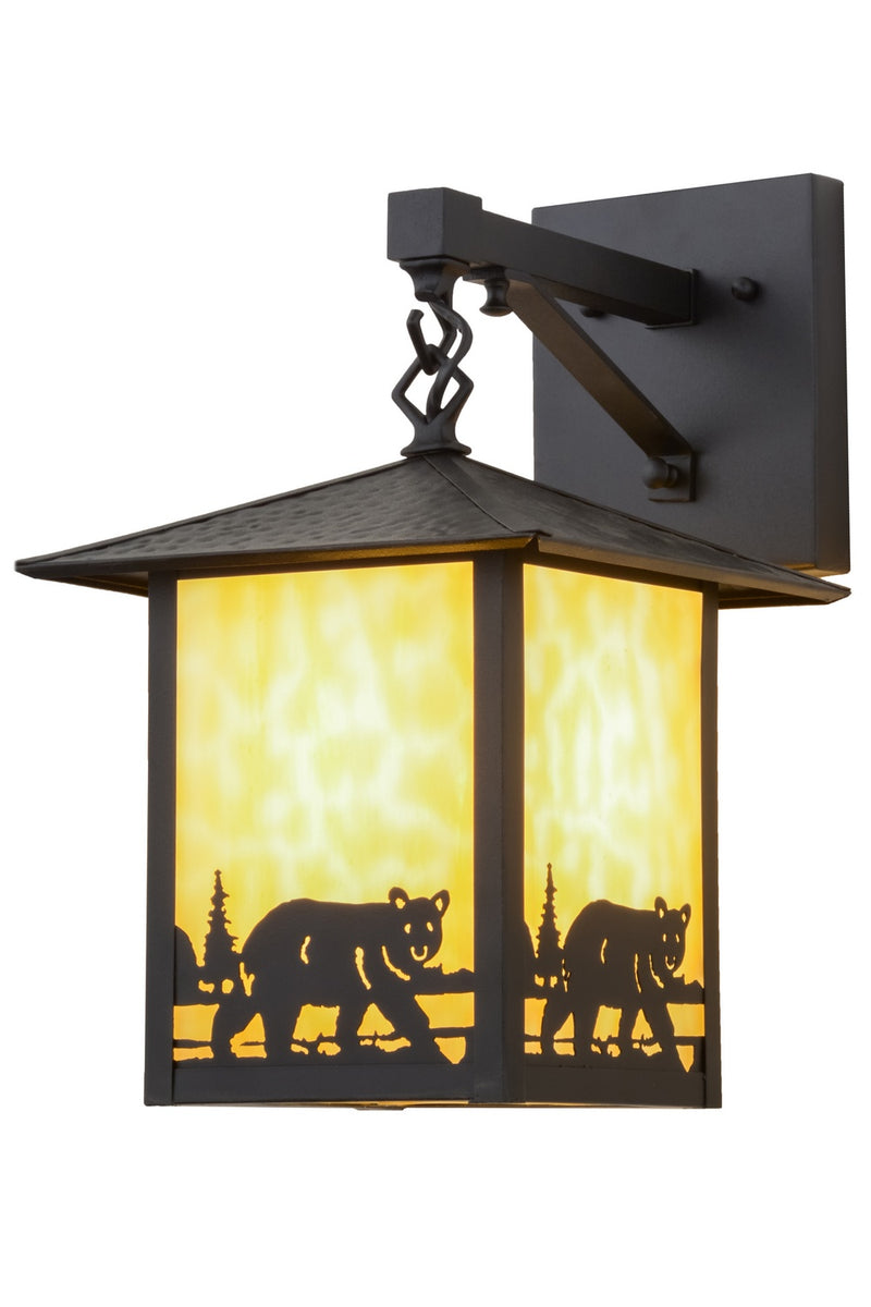 Meyda Tiffany 159118 One Light Wall Sconce, Black