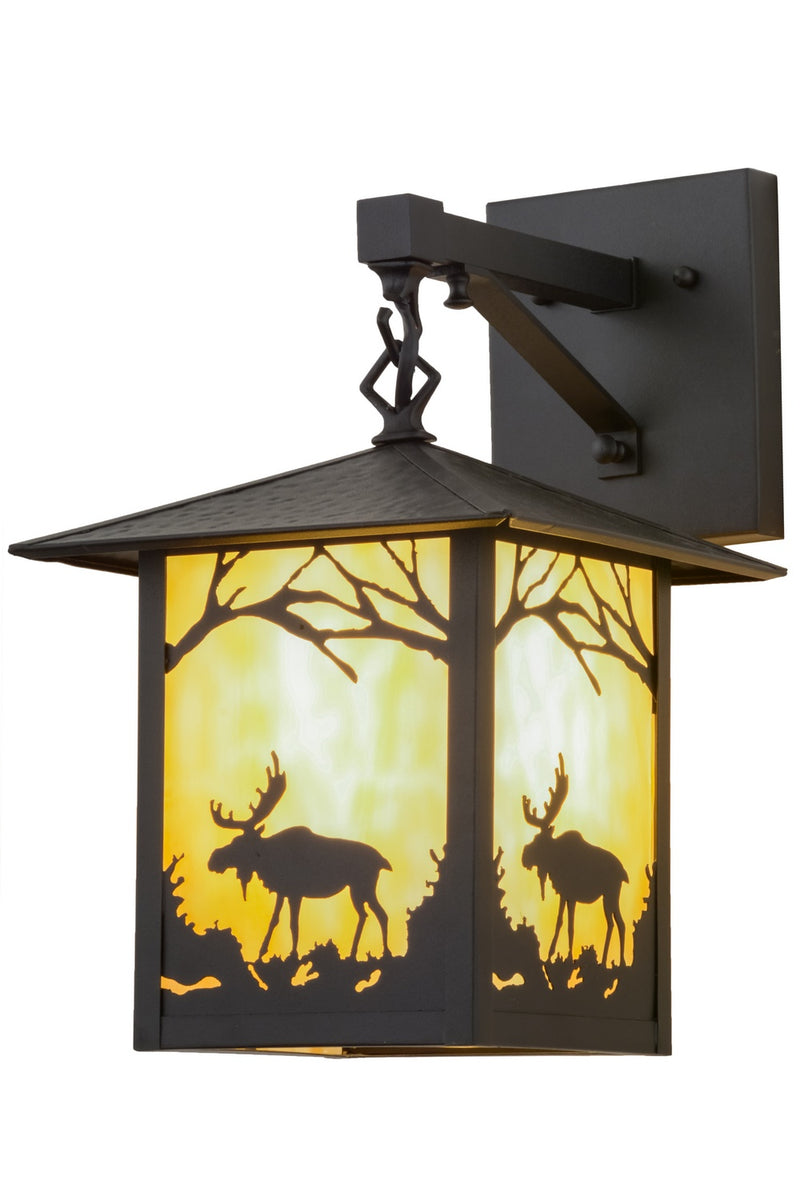 Meyda Tiffany 159120 One Light Wall Sconce, Black