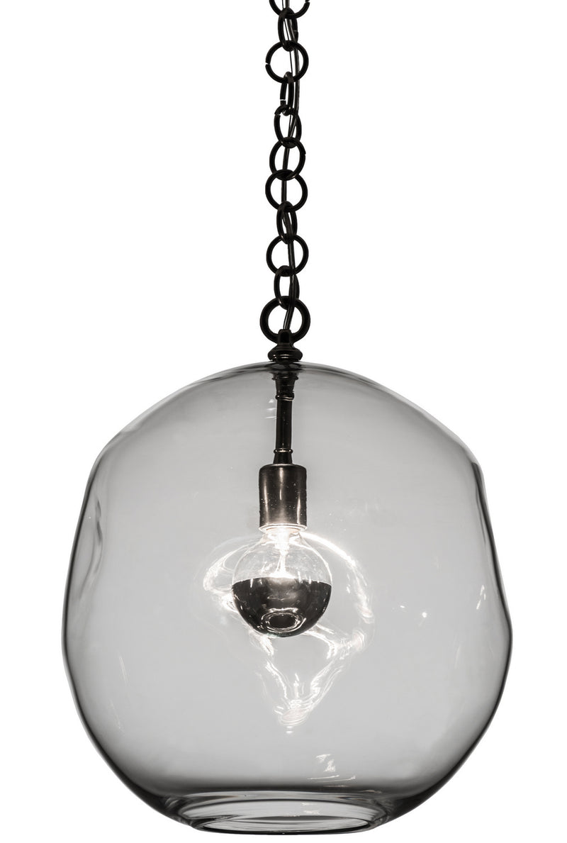Meyda Tiffany 159332 One Light Pendant, Polished Nickel
