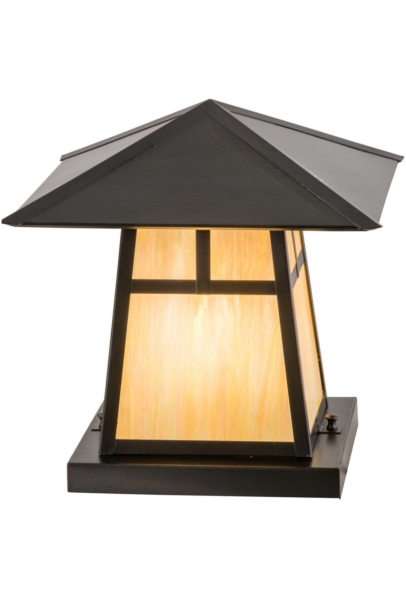 Meyda Tiffany 159391 One Light Pier Mount, Craftsman Brown