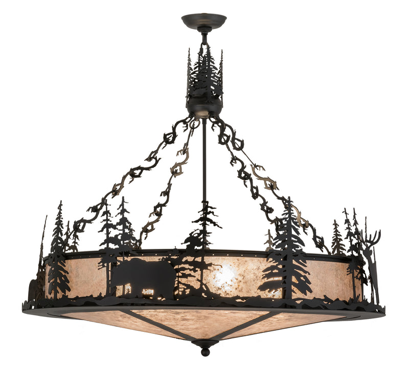 Meyda Tiffany 159469 Six Light Pendant, Textured Black