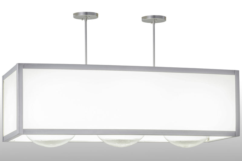 Meyda Tiffany 159715 Three Light Pendant, Satin Nickel