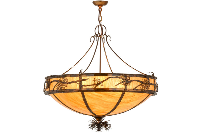 Meyda Tiffany 159721 Eight Light Pendant, Dark Burnished Transparent Copper