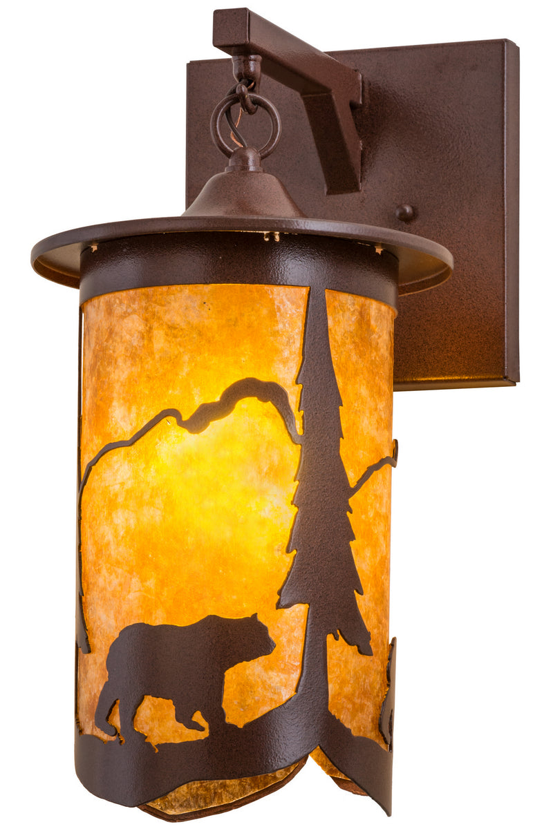 Meyda Tiffany 159813 One Light Wall Sconce, Rust