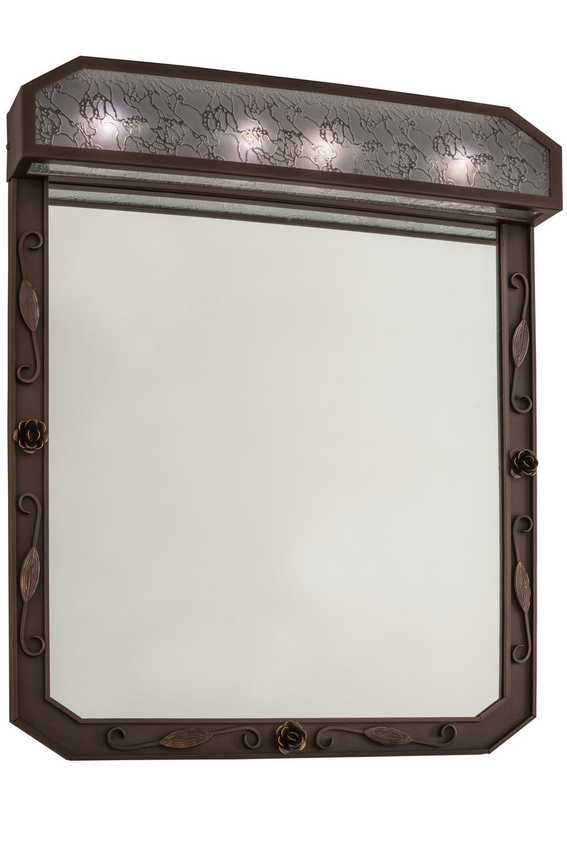 Meyda Tiffany 160047 Four Light Vanity Mirror, Mahogany Bronze
