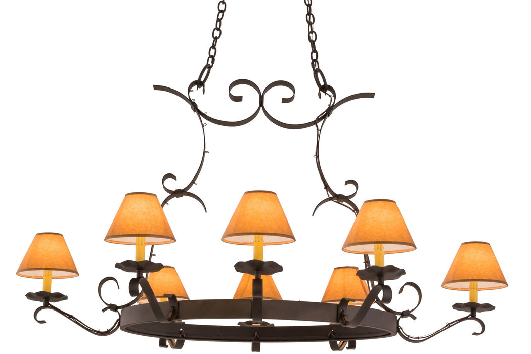 Meyda Tiffany 160119 Eight Light Chandelier, Oil Rubbed Bronze
