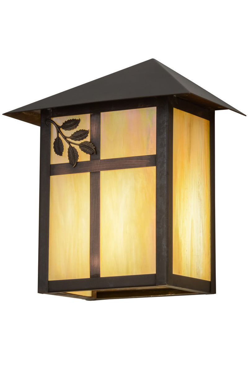 Meyda Tiffany 160167 One Light Wall Sconce, Craftsman Brown