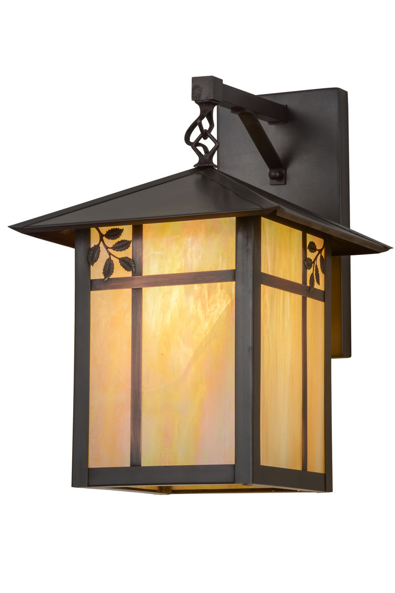 Meyda Tiffany 160168 One Light Wall Sconce, Craftsman Brown