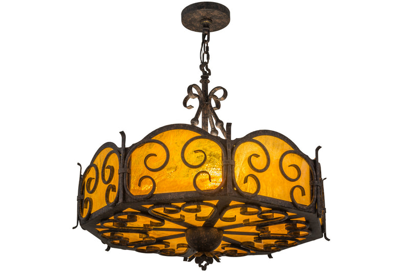 Meyda Tiffany 160260 Four Light Pendant, Coffee Bean
