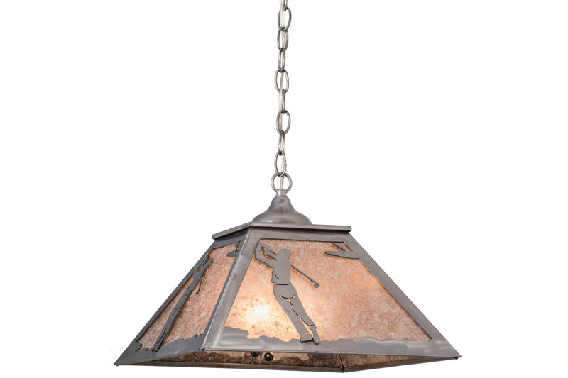 Meyda Tiffany 160480 Two Light Pendant, Industrial Steel