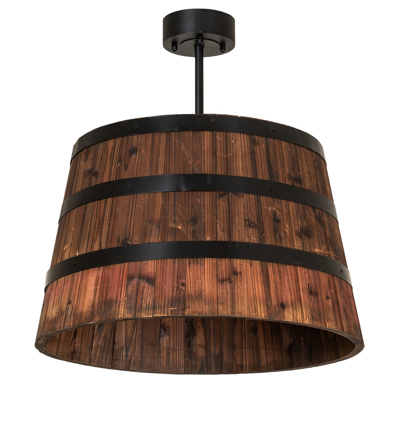 Meyda Tiffany 160496 Four Light Pendant, Textured Black