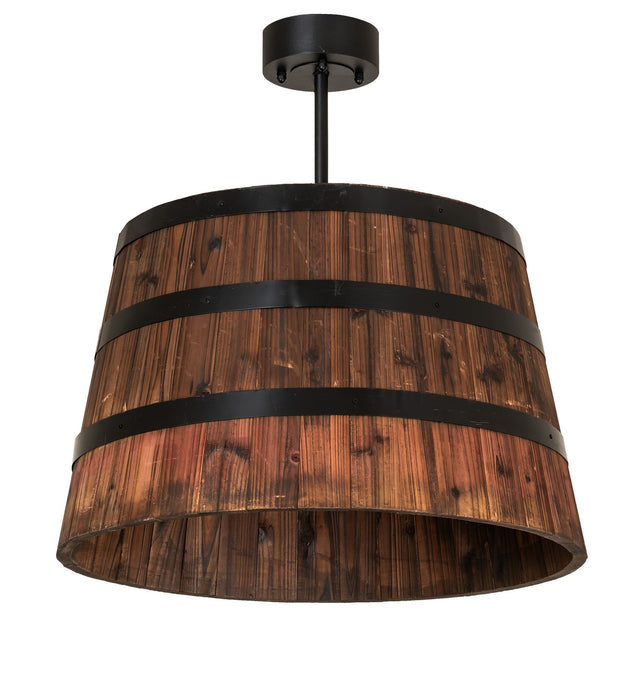 Meyda Tiffany 160496 Four Light Pendant, Textured Black