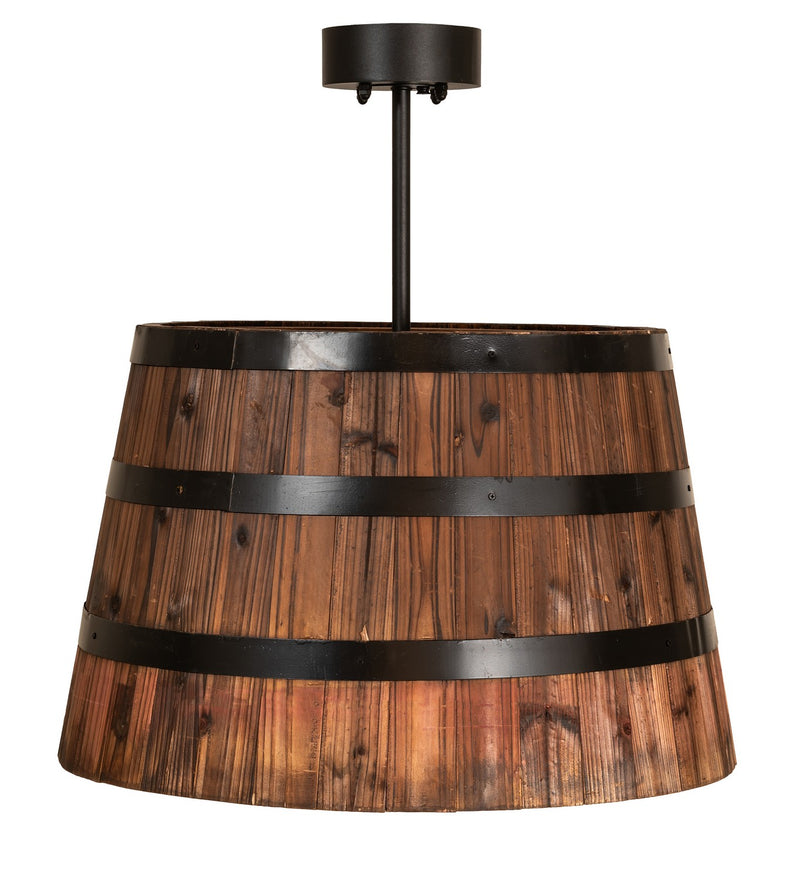 Meyda Tiffany 160496 Four Light Pendant, Textured Black
