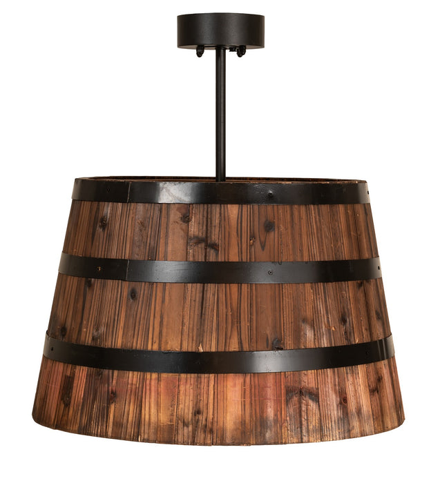 Meyda Tiffany 160496 Four Light Pendant, Textured Black