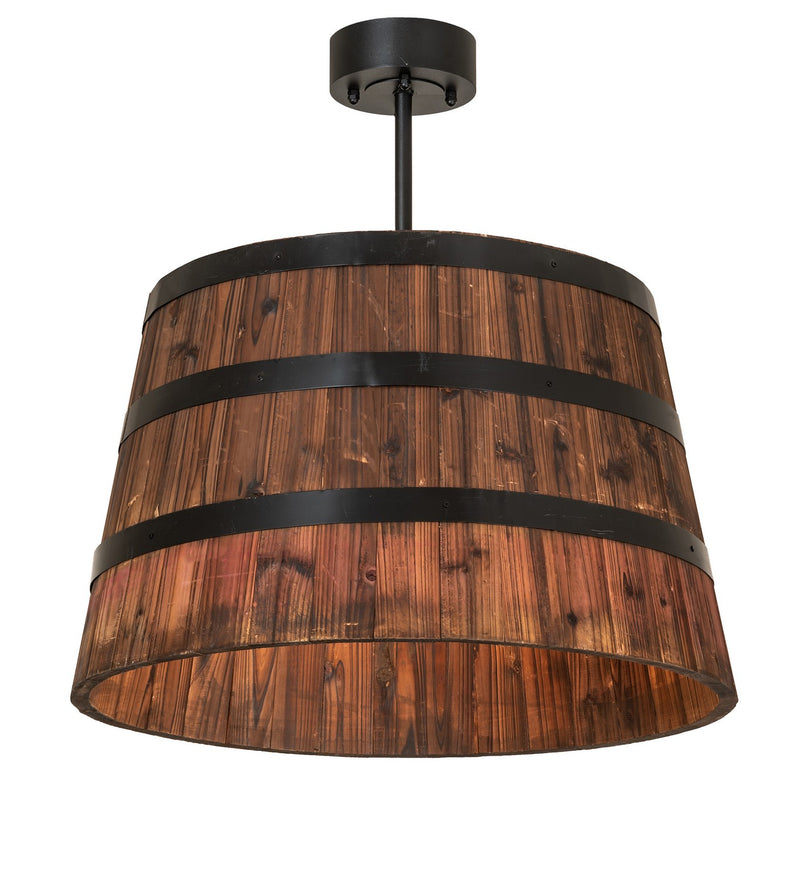 Meyda Tiffany 160496 Four Light Pendant, Textured Black