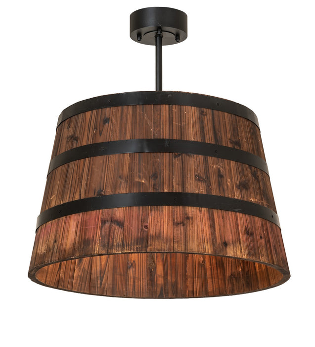 Meyda Tiffany 160496 Four Light Pendant, Textured Black