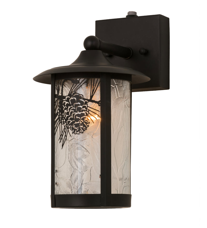 Meyda Tiffany 160520 One Light Wall Sconce, Solar Black