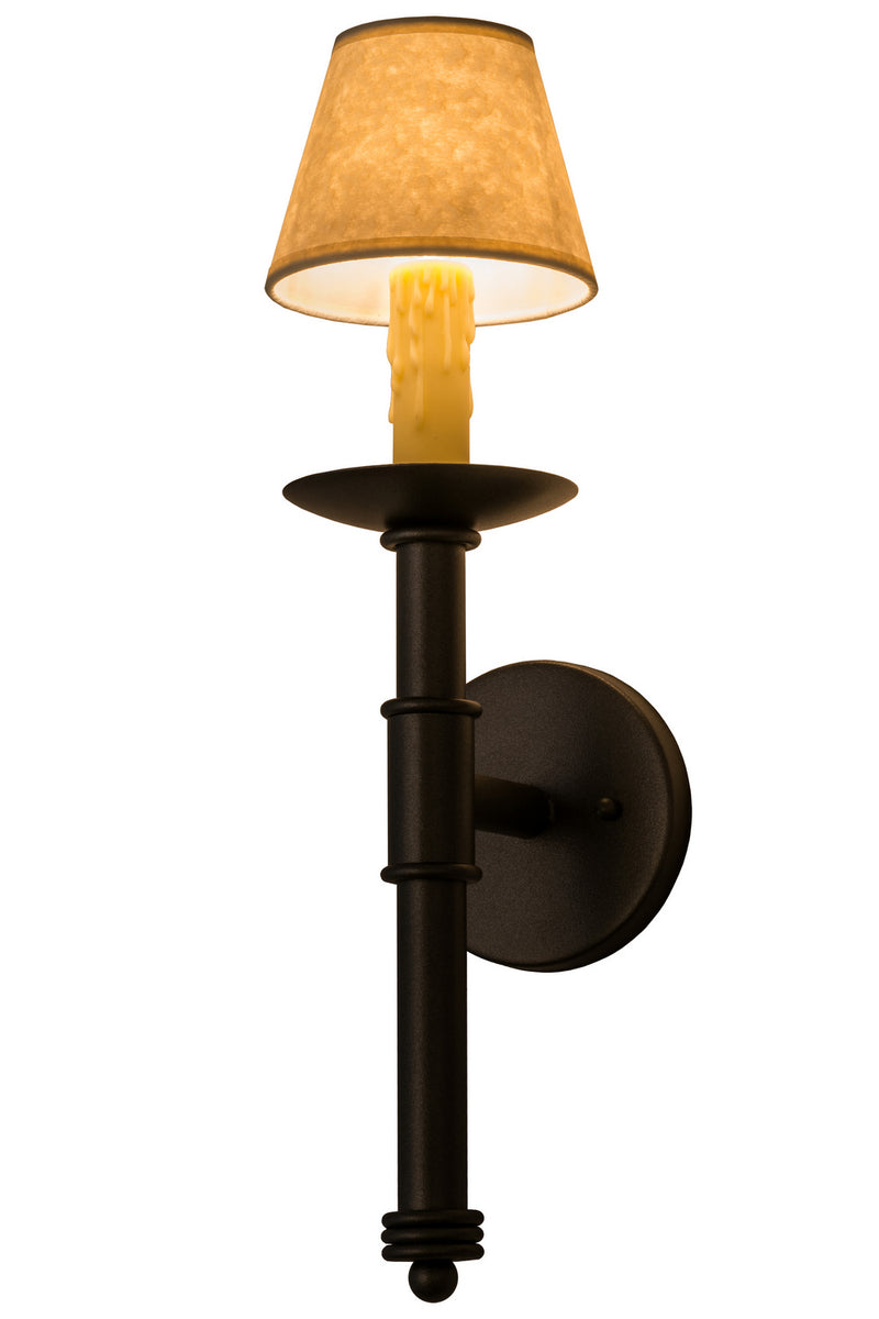 Meyda Tiffany 160537 One Light Wall Sconce, Blackened Pewter