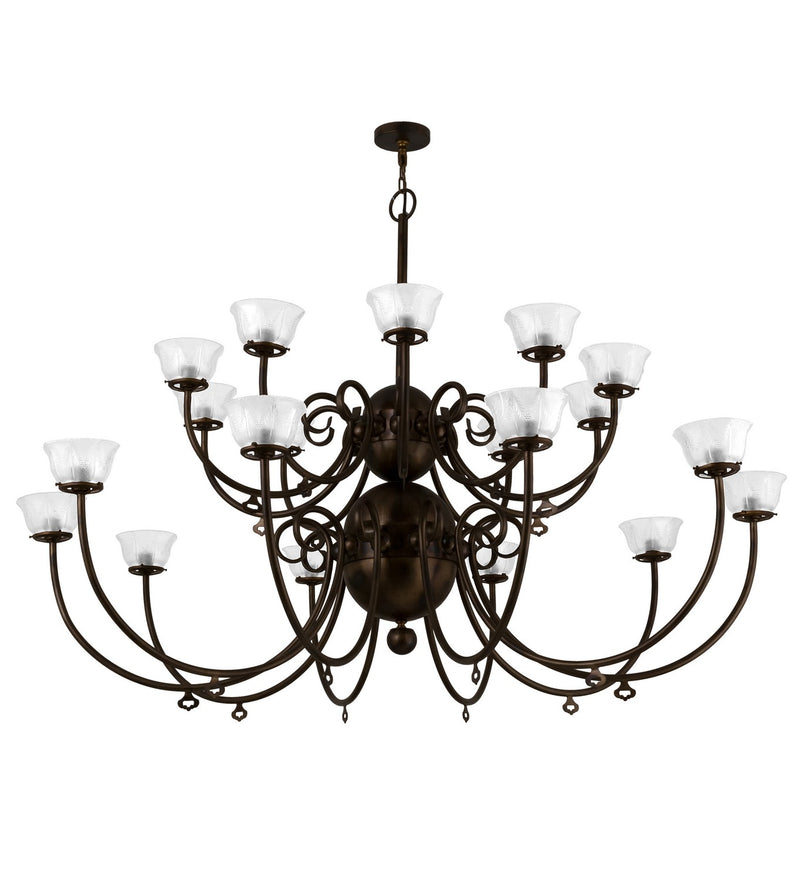 Meyda Tiffany 160553 20 Light Chandelier, Burnished Antique Copper