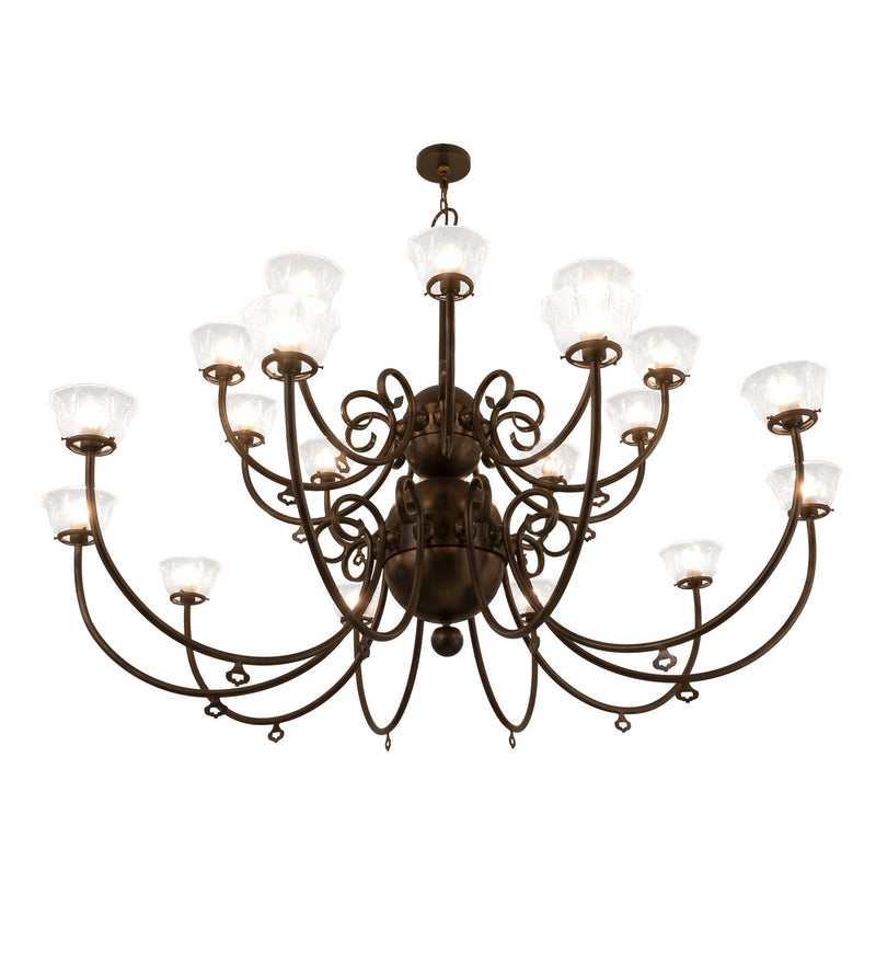 Meyda Tiffany 160553 20 Light Chandelier, Burnished Antique Copper