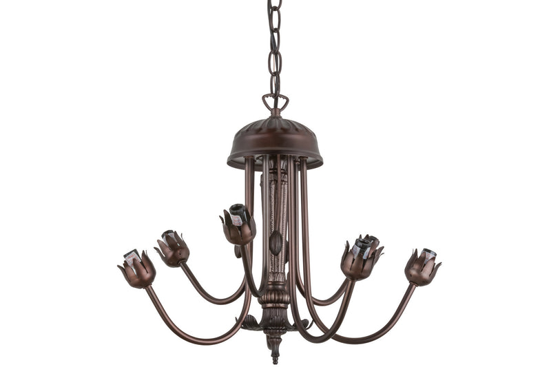 Meyda Tiffany 160609 Seven Light Chandelier Hardware, Mahogany Bronze