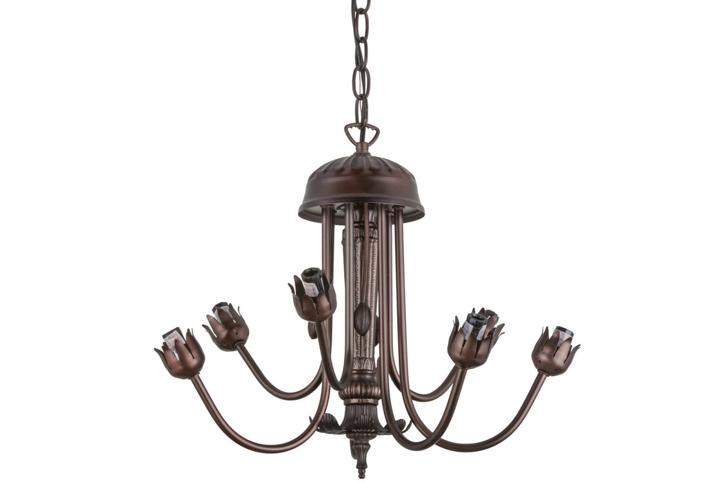 Meyda Tiffany 160609 Seven Light Chandelier Hardware, Mahogany Bronze