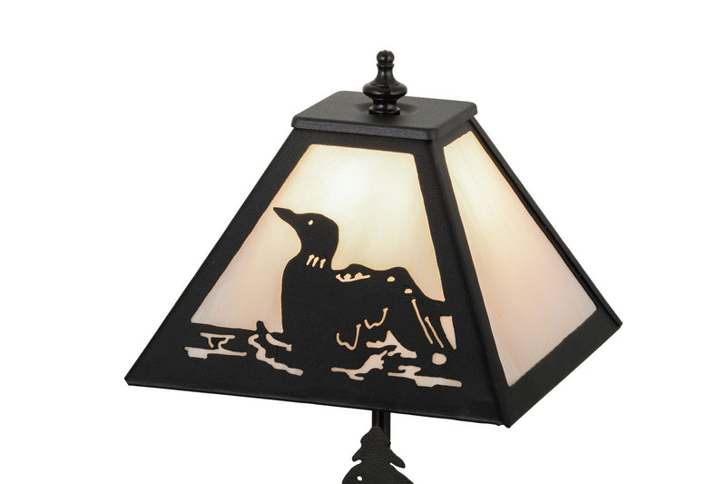 Meyda Tiffany 160847 One Light Accent Lamp, Black Metal