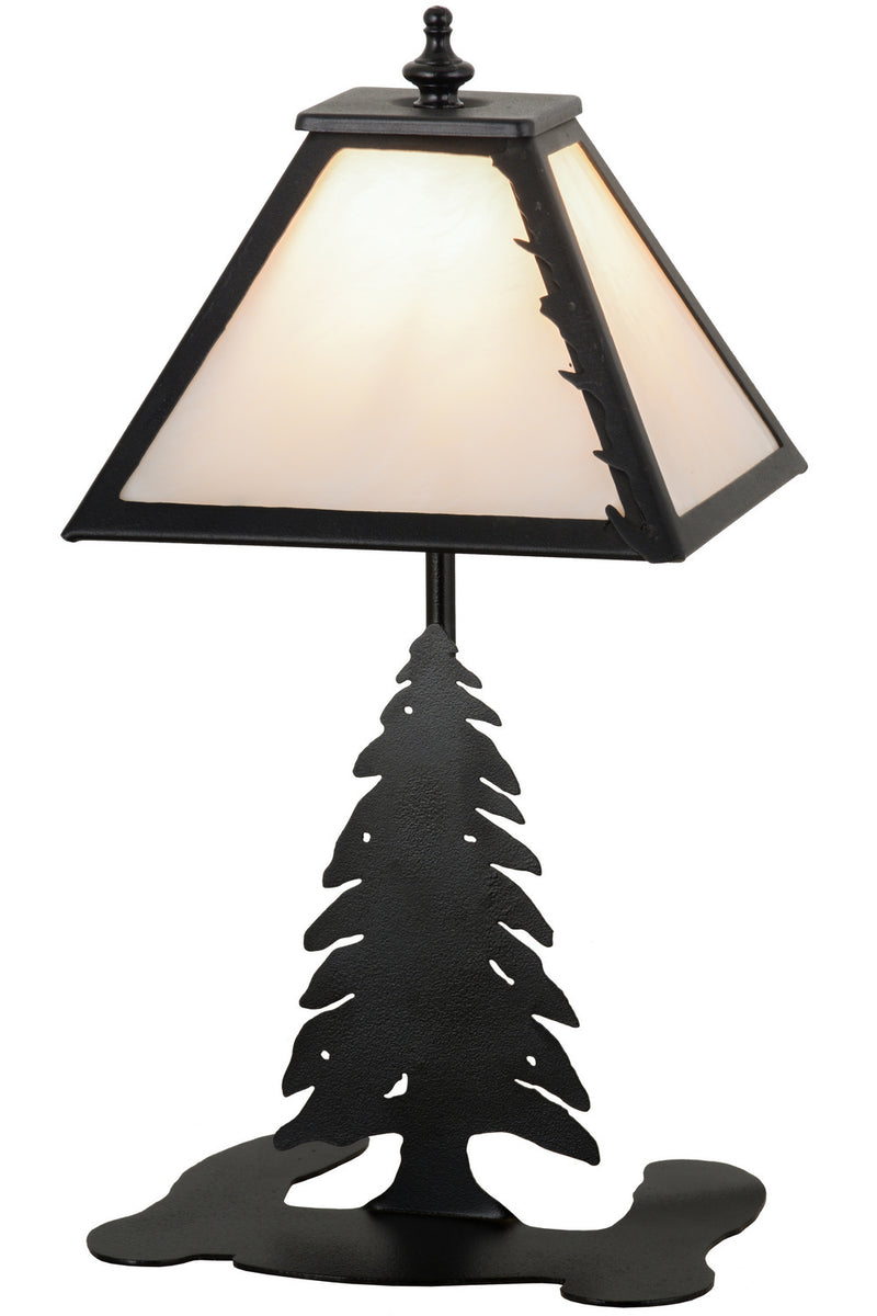 Meyda Tiffany 160852 One Light Accent Lamp, Black Metal