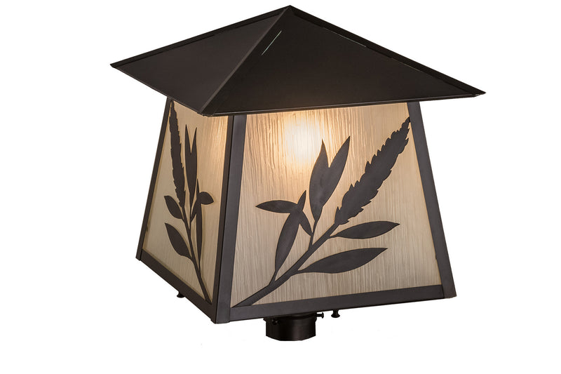 Meyda Tiffany 160868 Post Mount, Craftsman Brown