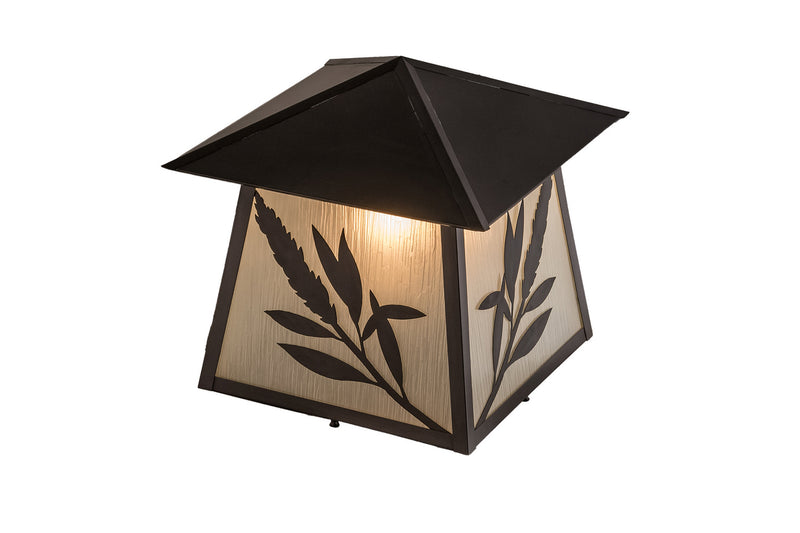 Meyda Tiffany 160868 Post Mount, Craftsman Brown