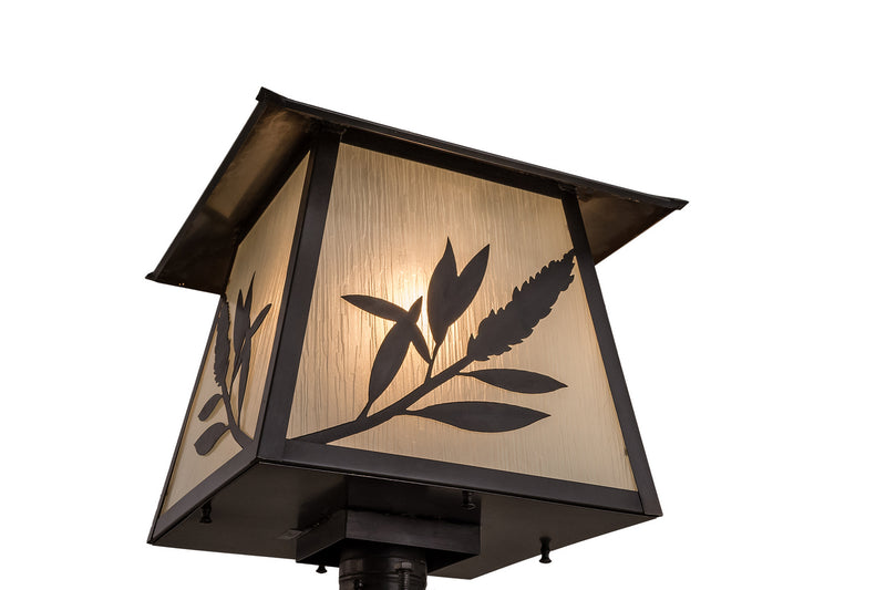 Meyda Tiffany 160868 Post Mount, Craftsman Brown