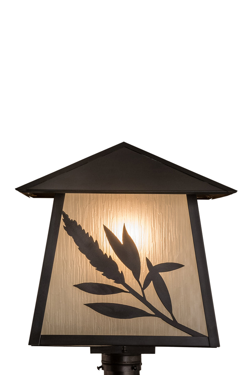 Meyda Tiffany 160868 Post Mount, Craftsman Brown