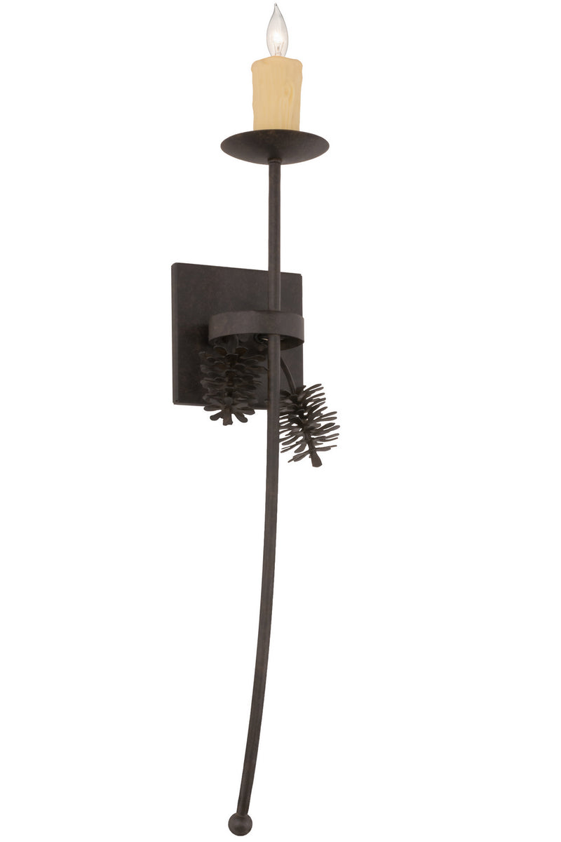 Meyda Tiffany 161021 One Light Wall Sconce, Chestnut