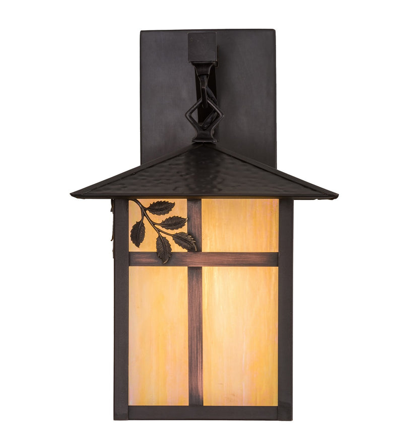 Meyda Tiffany 161101 One Light Wall Sconce, Craftsman Brown
