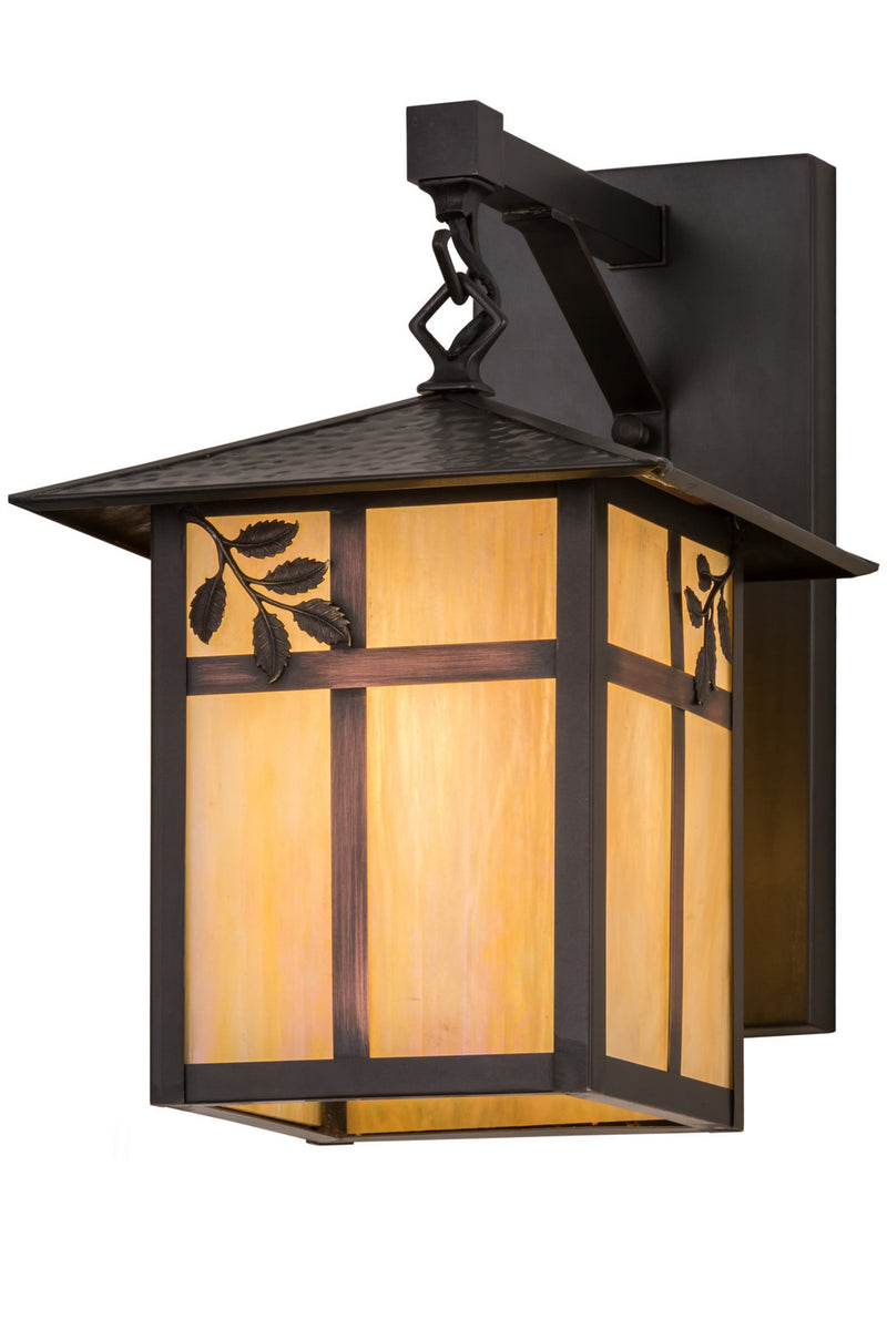 Meyda Tiffany 161101 One Light Wall Sconce, Craftsman Brown