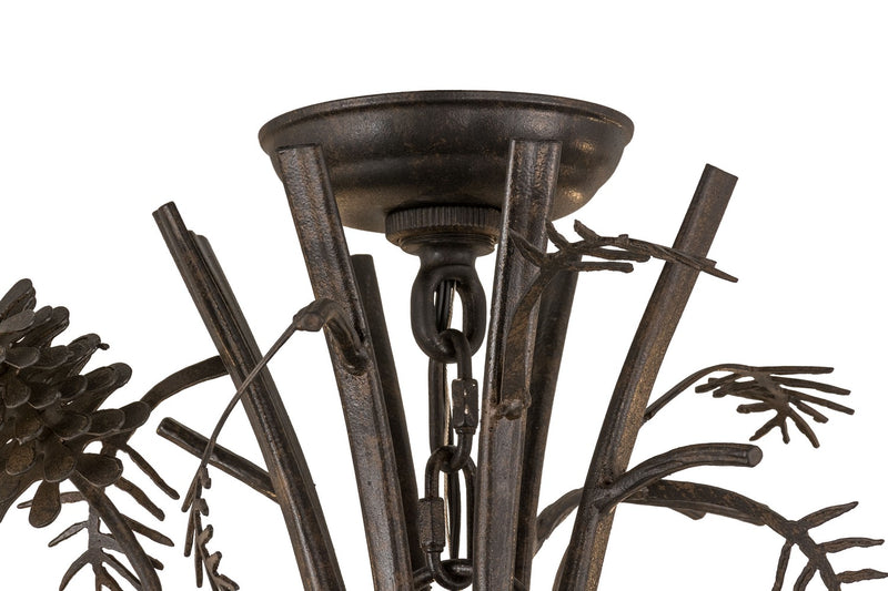Meyda Tiffany 161106 Eight Light Chandelier, Chestnut