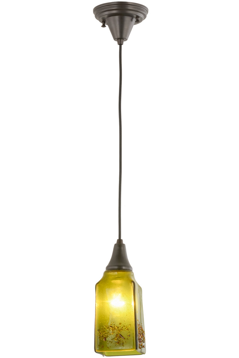 Meyda Tiffany 161129 One Light Mini Pendant, Craftsman Brown